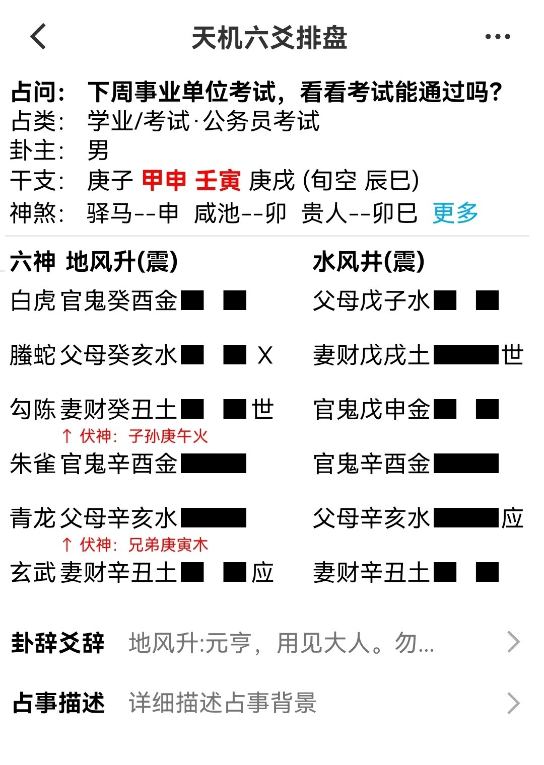 六爻周易占卜预测_六爻占卜 周易_周易六爻铜钱占卜图解